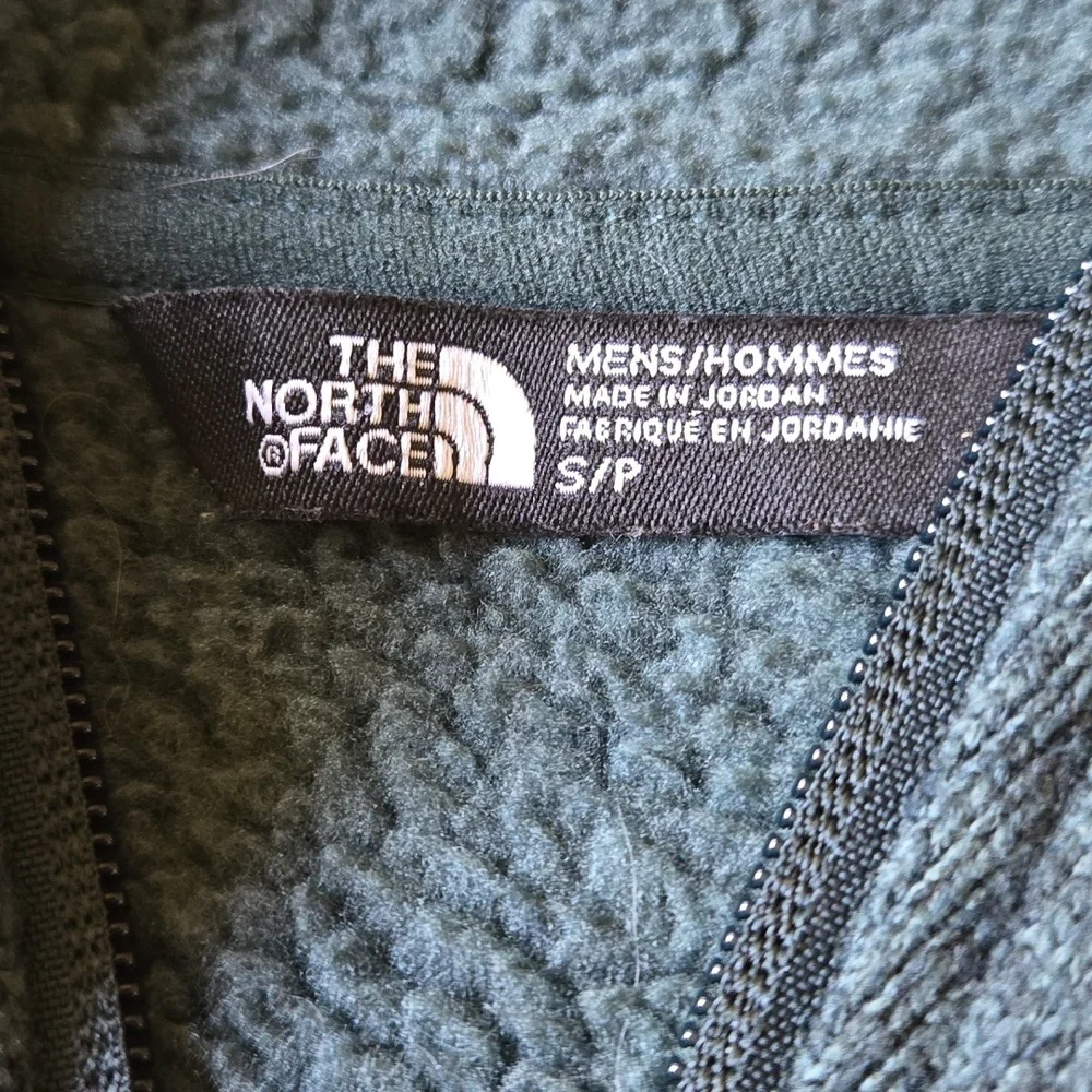 The North Face Dark Green Fleece Zip-Up Hoodie‎ Sz. S Jacket